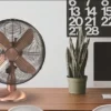 Table Fan, 10-inch, 4-Aluminum-Blade, 3-Speed, Copper - view 3