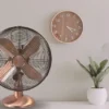 Table Fan, 10-inch, 4-Aluminum-Blade, 3-Speed, Copper - view 4