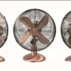 Table Fan, 10-inch, 4-Aluminum-Blade, 3-Speed, Copper - view 5