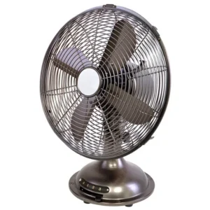 Table Fan, 12-Inch, Electric, Metal