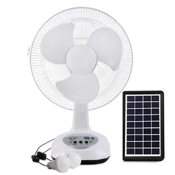 Table Fan, 12-Inch, Solar, 9V3W, USB - view 3