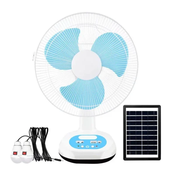Table Fan, 12-Inch, Solar, 9V3W, USB - view 5