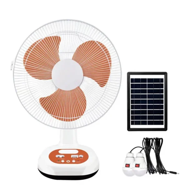 Table Fan, 12-Inch, Solar, 9V3W, USB - view 6