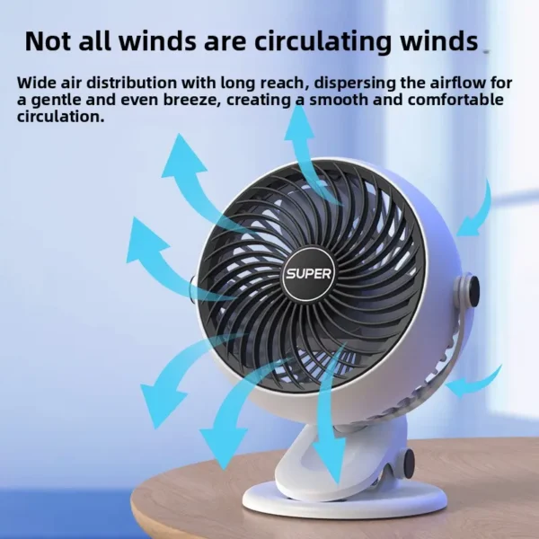 Table Fan, 2000mAh, Portable - view 2