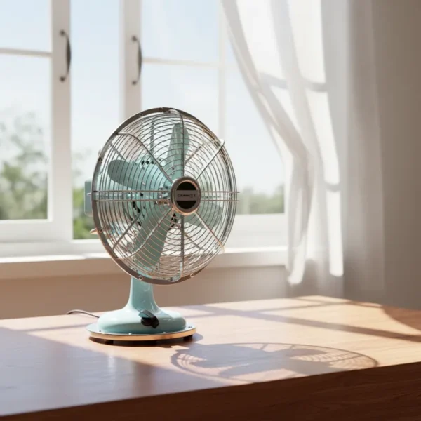 Table Fan, 3-Speed, Electric, Metal - view 4