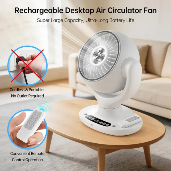 Table Fan, 3-Speed, Portable - view 2
