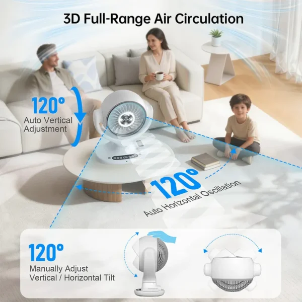 Table Fan, 3-Speed, Portable - view 4