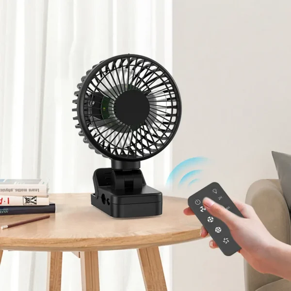 Table Fan, 4000mAh, USB, Portable - view 2
