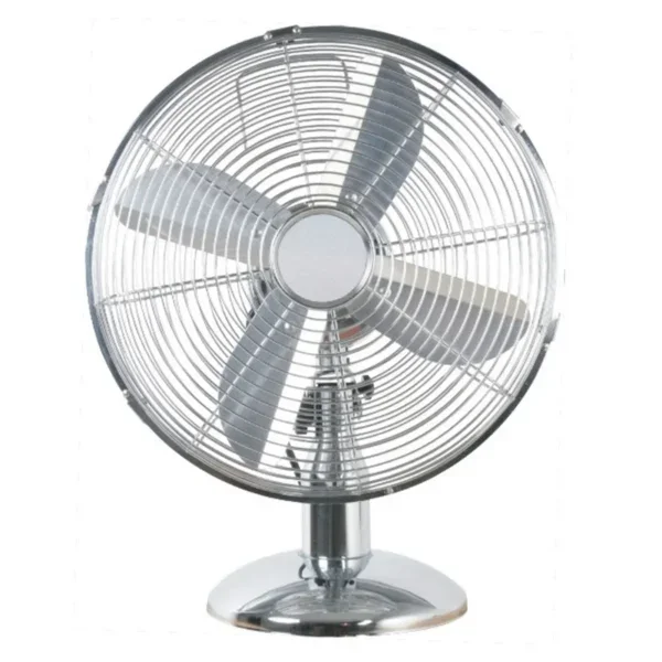 Table Fan, 45W, Aluminum, Portable
