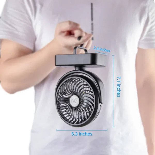 Table Fan, 5000mAh, USB - view 6