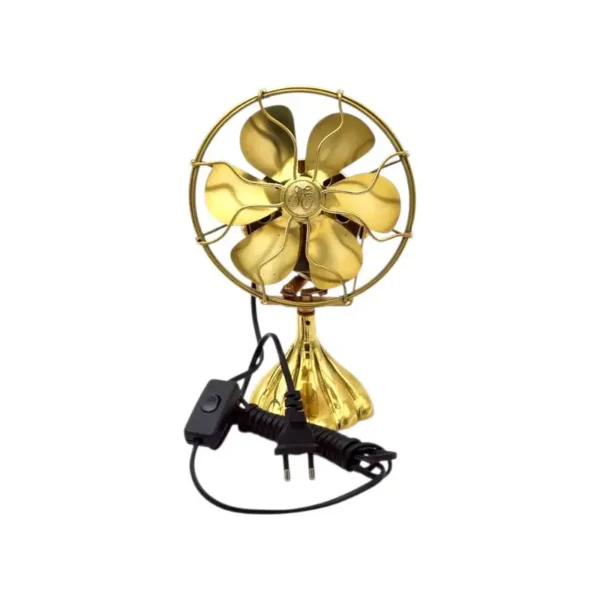 Table Fan, 6", Brass - view 2