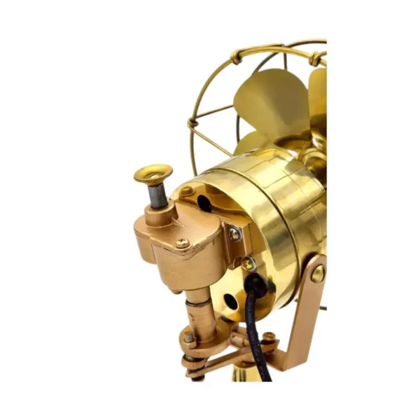 Table Fan, 6", Brass - view 5