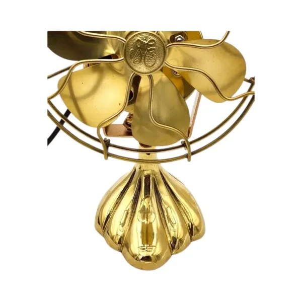 Table Fan, 6", Brass - view 6