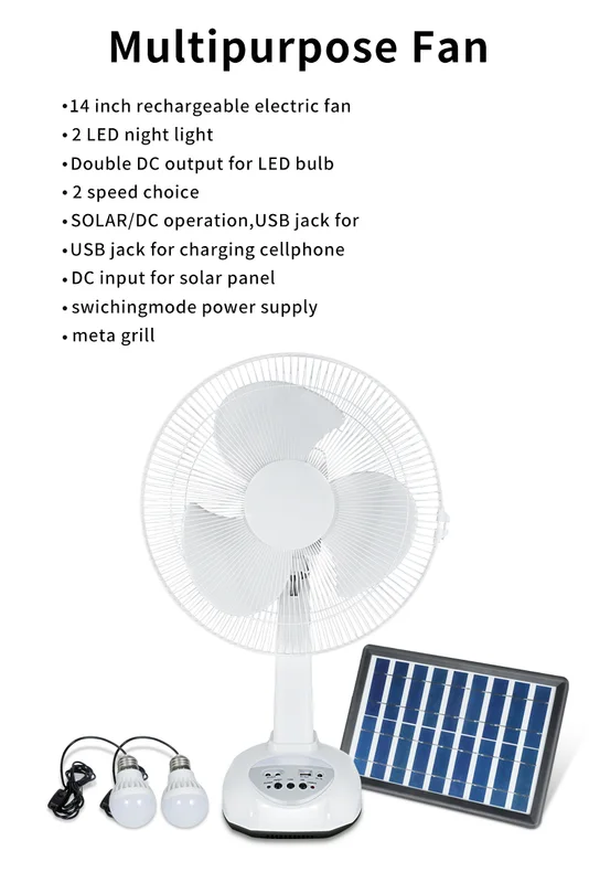 Table Fan, Battery, Emergency Fan - view 6