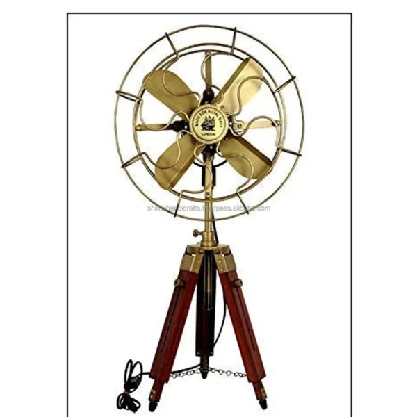 Table Fan, Brass, 120, Electric - view 2