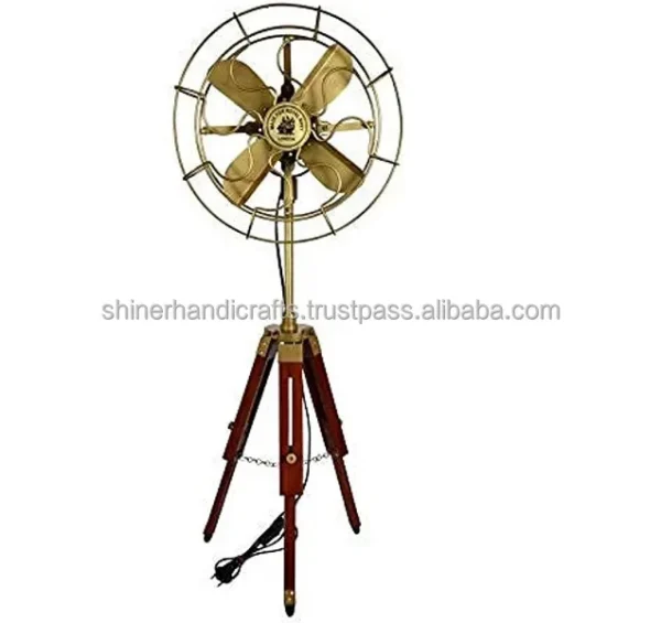 Table Fan, Brass, 120, Electric - view 3