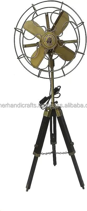 Table Fan, Brass, 120, Electric - view 3