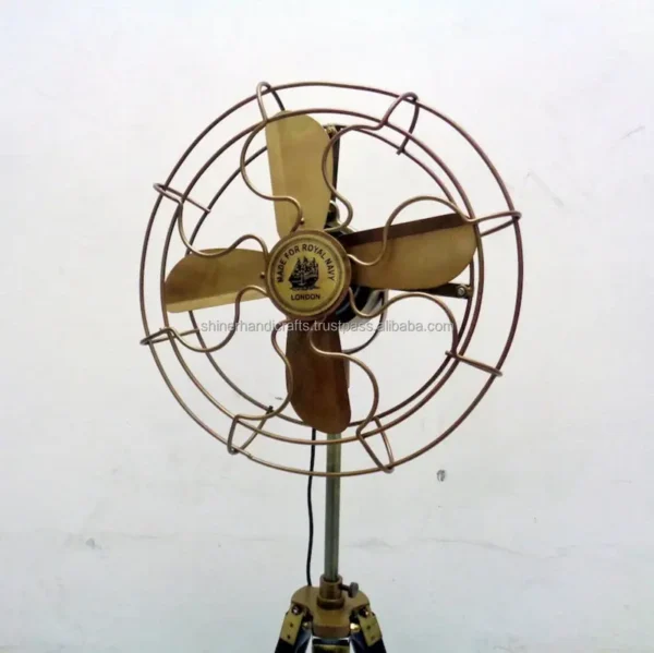 Table Fan, Brass, 120, Electric - view 6
