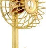 Table Fan, Brass, Battery Powered - view 2