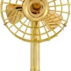Table Fan, Brass, Battery Powered - view 3
