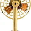Table Fan, Brass, Battery Powered - view 4