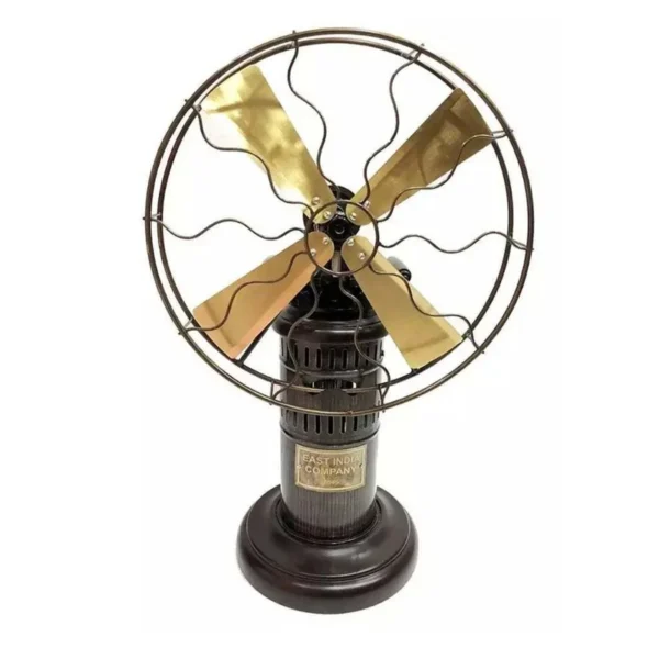 Table Fan, Brass, Metal, 22681 - view 2