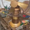 Table Fan, Brass, Metal, Iron - view 3