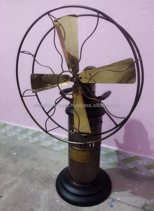 Table Fan, Brass, Metal, MOS-01425 - view 2