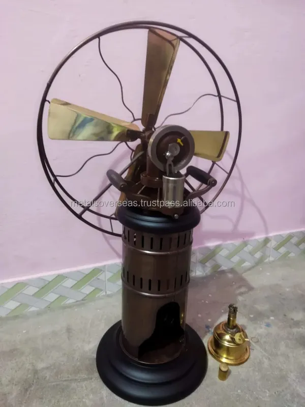 Table Fan, Brass, Metal, MOS-01425 - view 3
