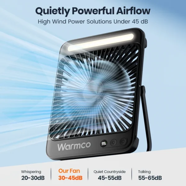 Table Fan, D4, 20000mAh, LED - view 5