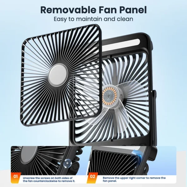 Table Fan, D4, 20000mAh, LED - view 6