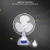 Table Fan, Plastic, LED, Solar, 15W - view 2