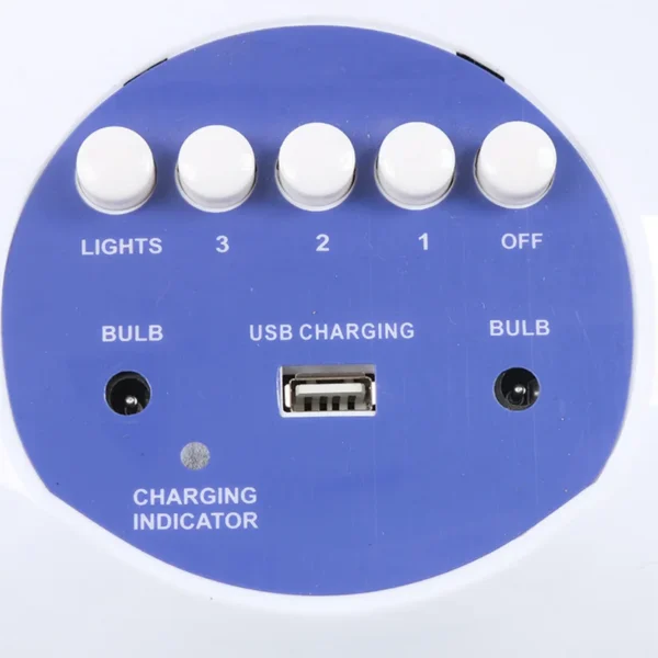 Table Fan, Plastic, LED, Solar, 15W - view 3