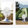 Table Fan, Plastic, LED, Solar, 15W - view 4
