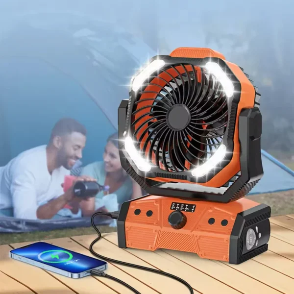 Table Fan, Portable, 30000mAh, USB - view 4