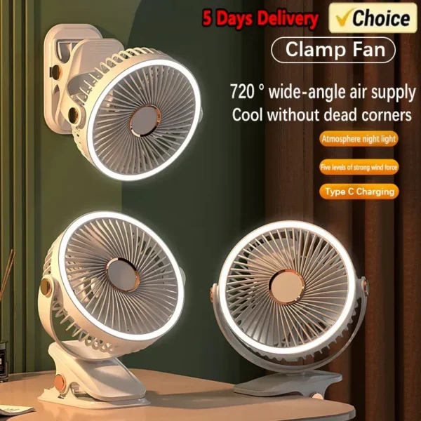 Table Fan, Portable, 360 - view 2