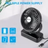 Table Fan, Portable, 5V, Battery - view 4