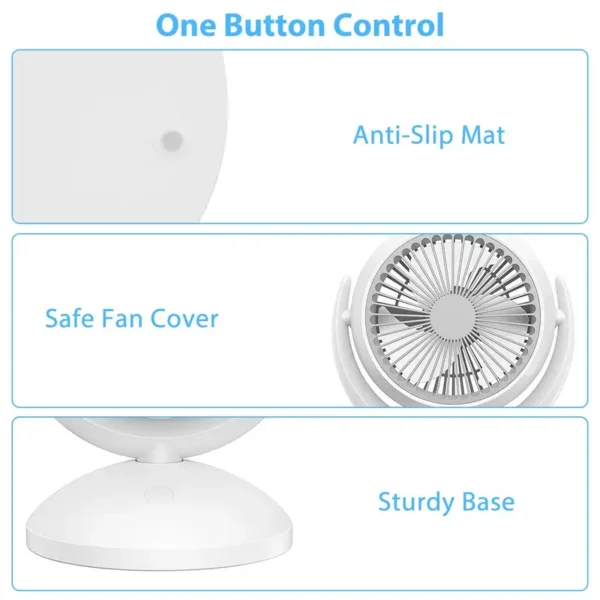 Table Fan, Portable, 7-9.9 - view 6