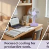 Table Fan, Portable, Electric, Plastic - view 6