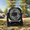 Table Fan, Portable, LED, USB - view 5