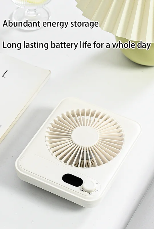 Table Fan, Portable, Plastic, USB, 1200mAh - view 2
