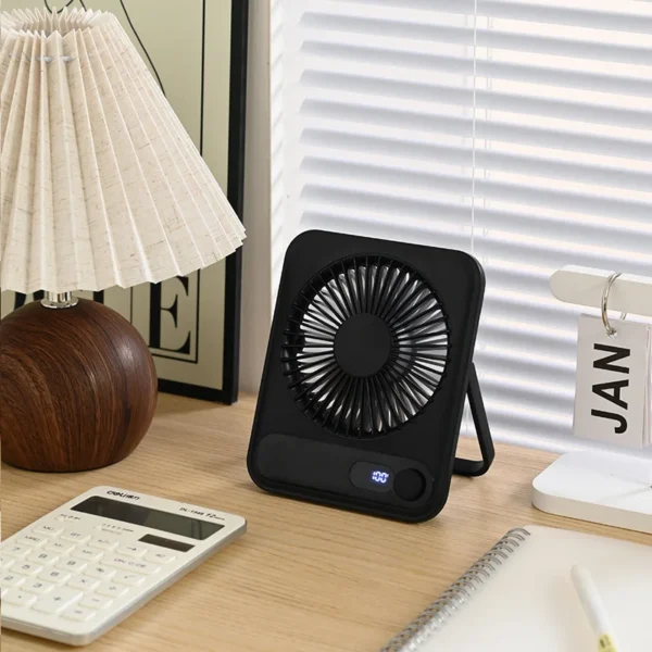 Table Fan, Portable, Plastic, USB, 1200mAh - view 5