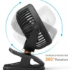 Table Fan, Portable, USB - view 5