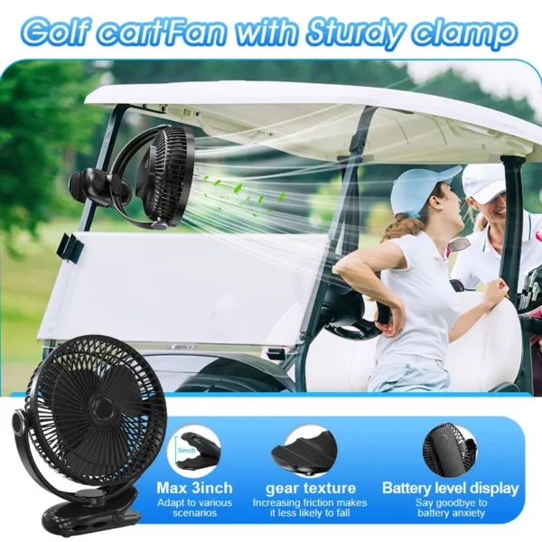 Table Fan, Portable, USB - view 6