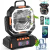 Table Fan, Portable, USB, 4-Speed, 40000mAh