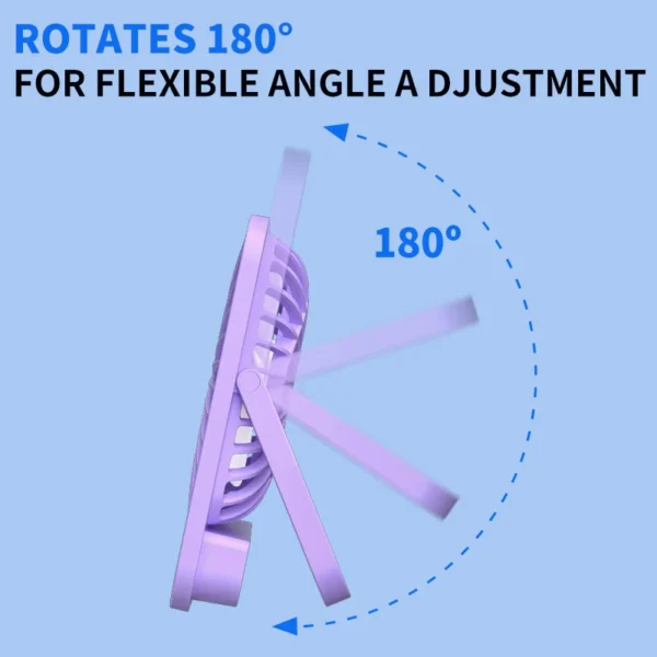 Table Fan, Portable, USB, 4500mAh - view 5