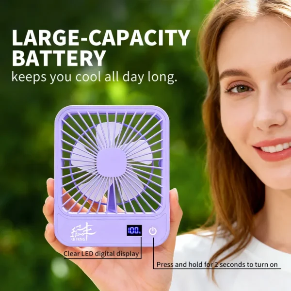 Table Fan, Portable, USB, 4500mAh - view 6