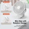Table Fan, Portable, USB, Brushless - view 4