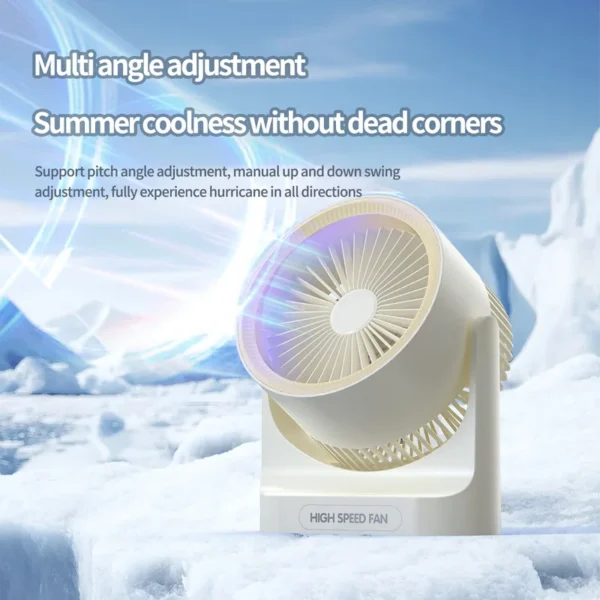 Table Fan, Portable, USB, Wall - view 3