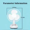 Table Fan, Solar, LED, USB - view 6
